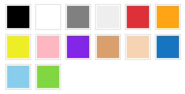 Colors Table